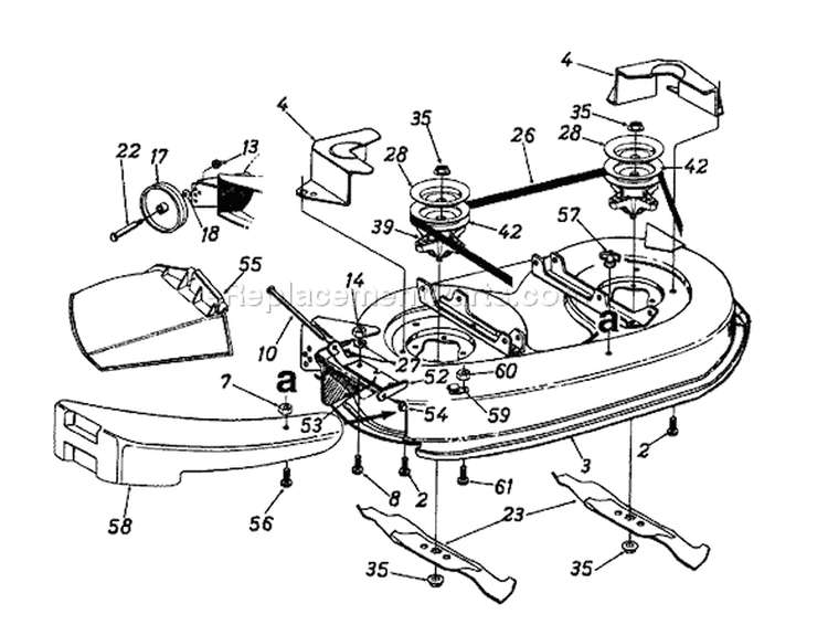 Page A Diagram and Parts List for 13AM672G088 TMO-3103203 -1997 Yard Machines Lawn Tractor
